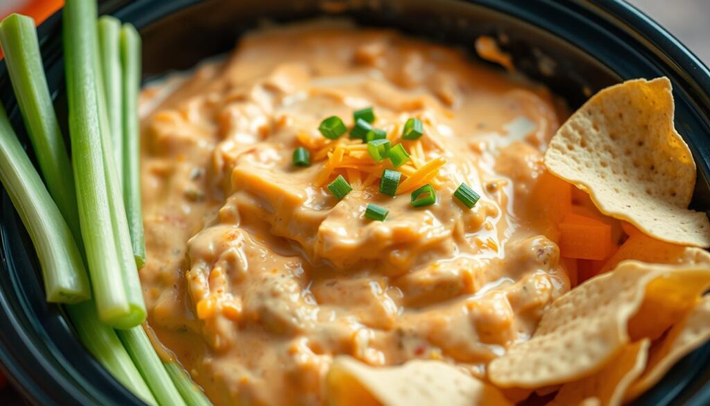 Classic Crockpot Buffalo Chicken Dip