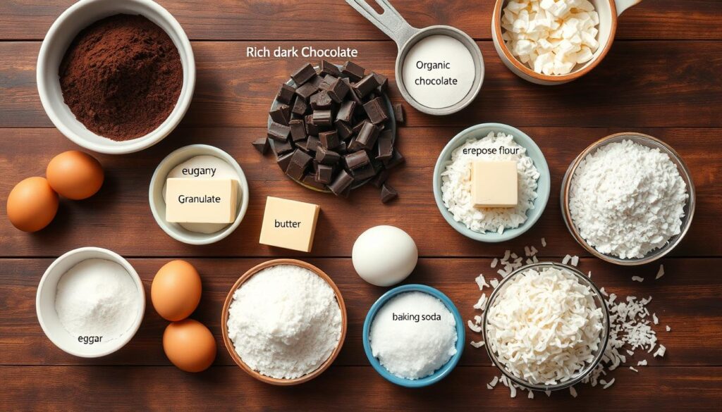 German Chocolate Cake Ingredients