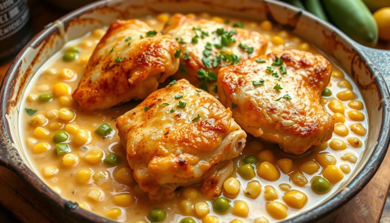 chicken thighs hominy casserole