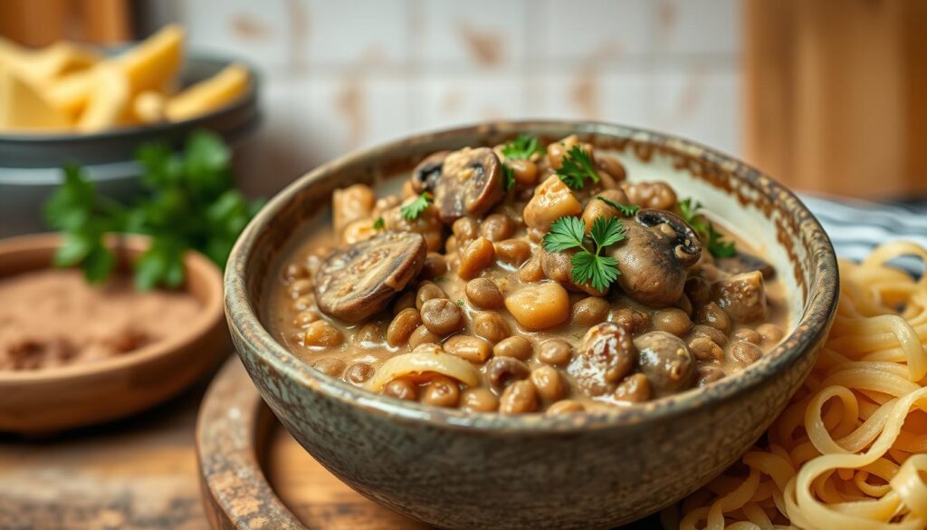 meatless stroganoff