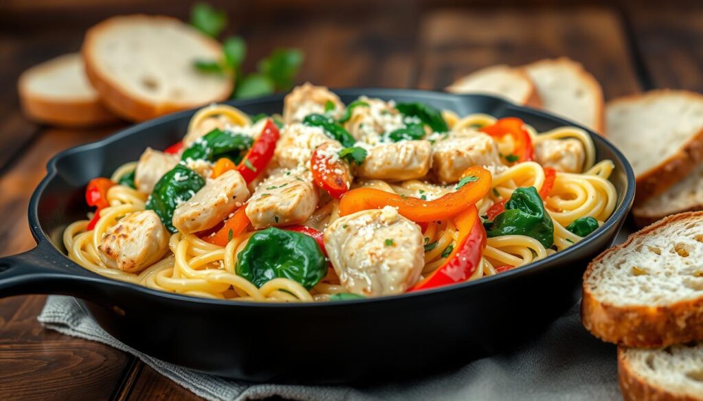 skillet chicken pasta